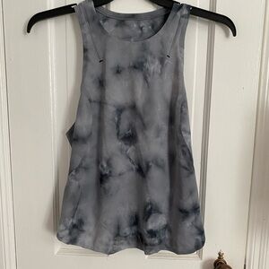 Lululemon Athletica Blue-Gray Tie-Dye Tank Top
